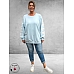 Kaffe Curve Sweater ATHLEISURE Lichtblauw